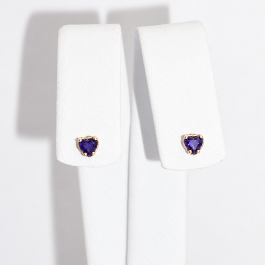 Aretes Petite Heart Blue