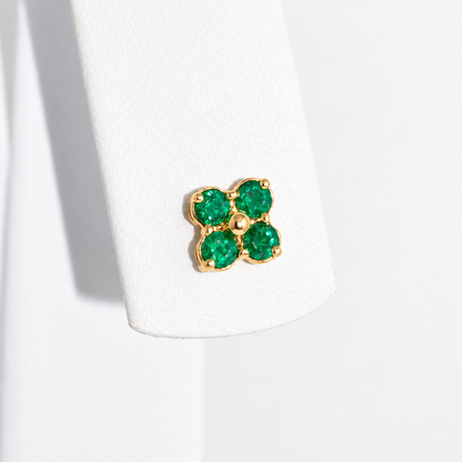 Aretes Trebol Esmerald