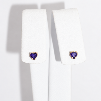 Aretes Petite Heart Blue
