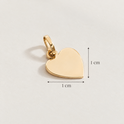 Dije Corazón | Placa Personalizada