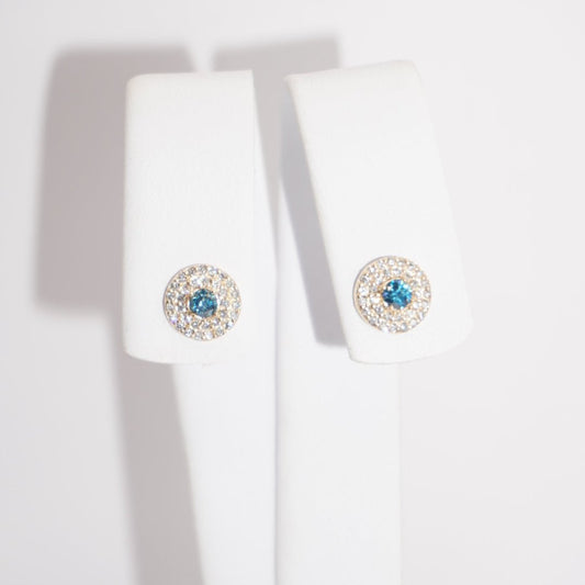 ARETES DONUT BLUE DIAMOND