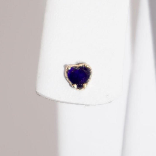 ARETES PETITE HEART BLUE