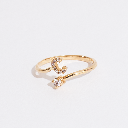 ANILLO CON INICIAL PERSONALIZADA